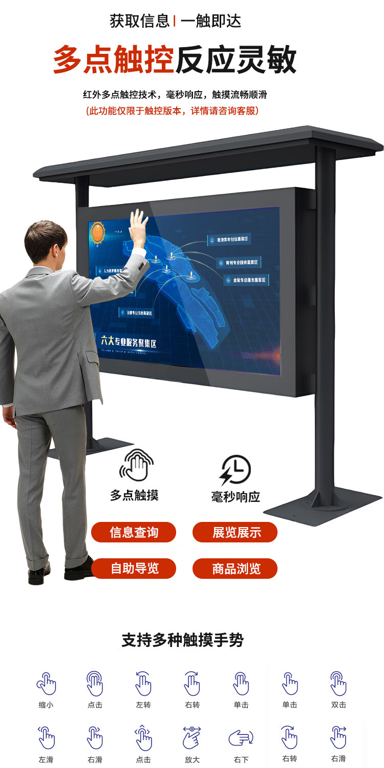 戶外橫屏雨棚廣告機