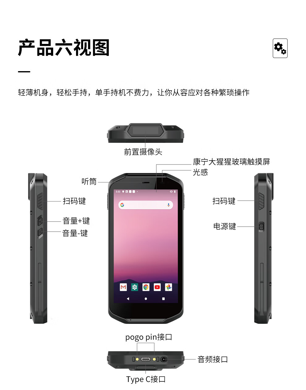 5 英寸 工業(yè)三防平板