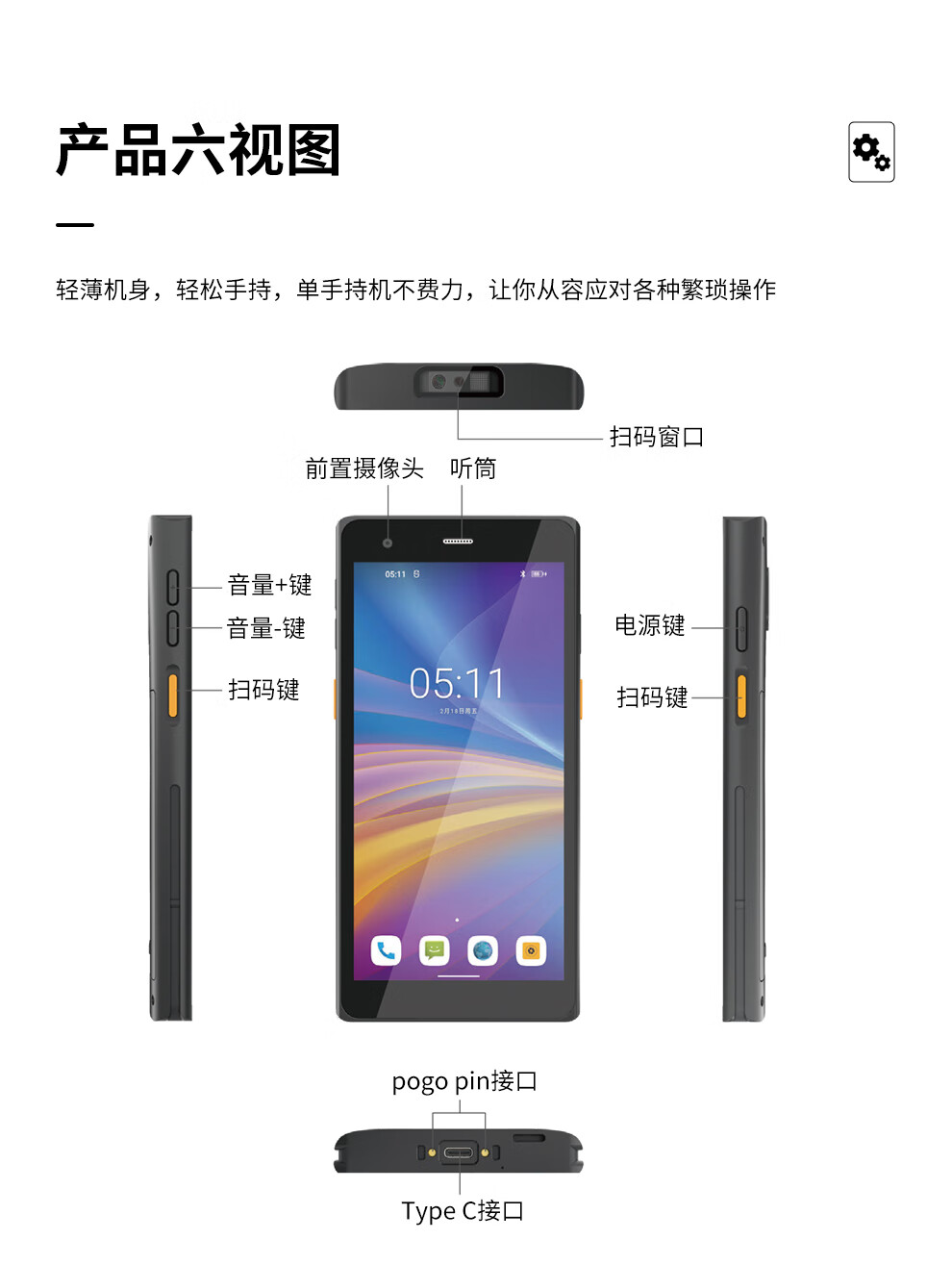 6 英寸 工業(yè)三防平板